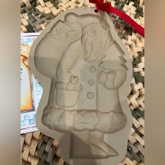 Brown bag cookie art vintage Santa cookie mold 1983. Detailed - Picture 3 of 4